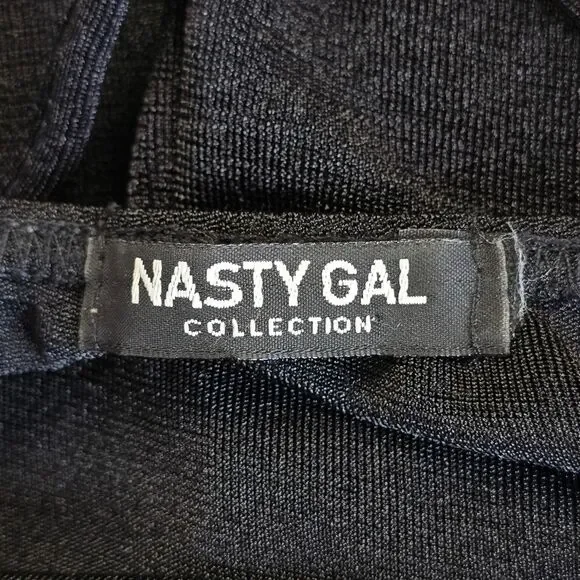 Nasty Gal Women's Star Embellished Black Halter Jumpsuit - Picture 14 of 15